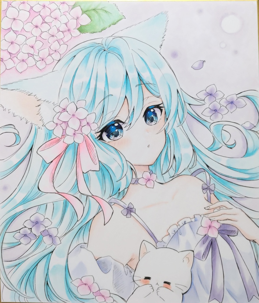 うちのにゃんこ　手描きイラスト