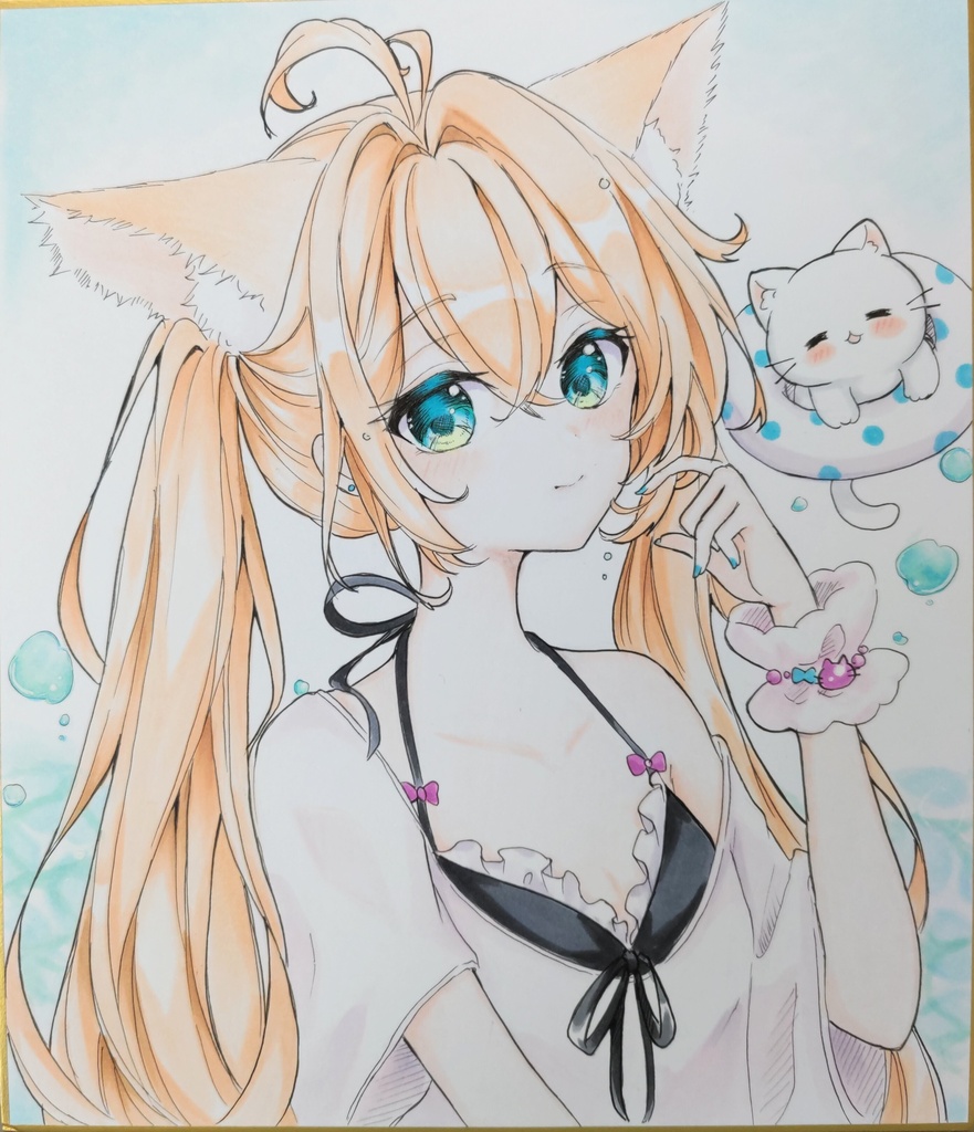 うちのにゃんこ　手描きイラスト