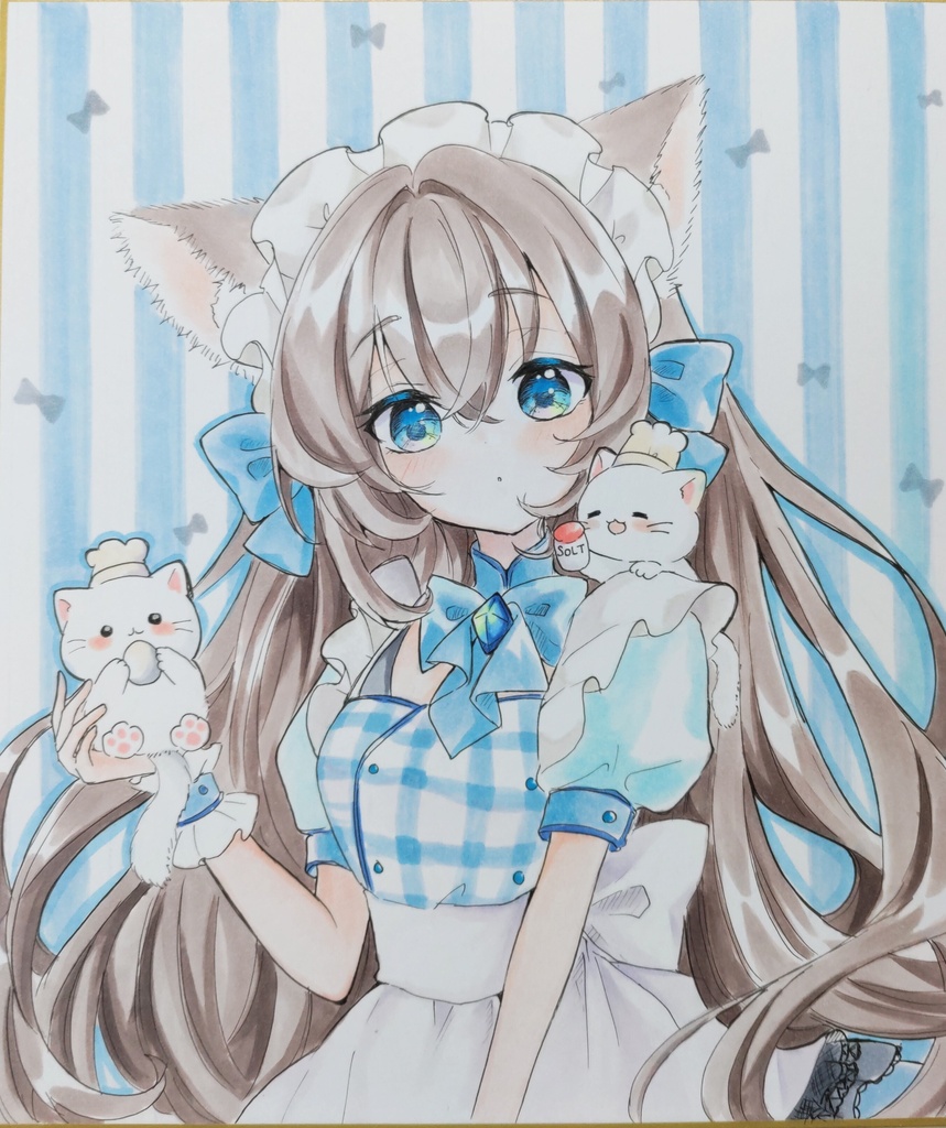 うちのにゃんこ　手描きイラスト