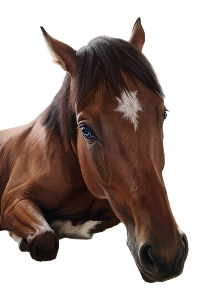 【スマホ壁紙】黒鹿毛の馬 — 刺繍作家が描く「糸の重なり」を感じるイラスト