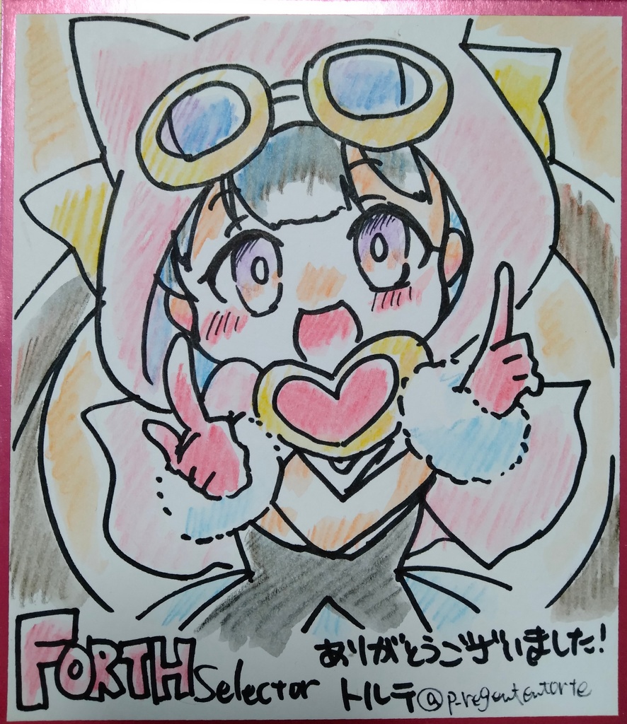 WIXOSS ちより 色紙 FORTH ver.
