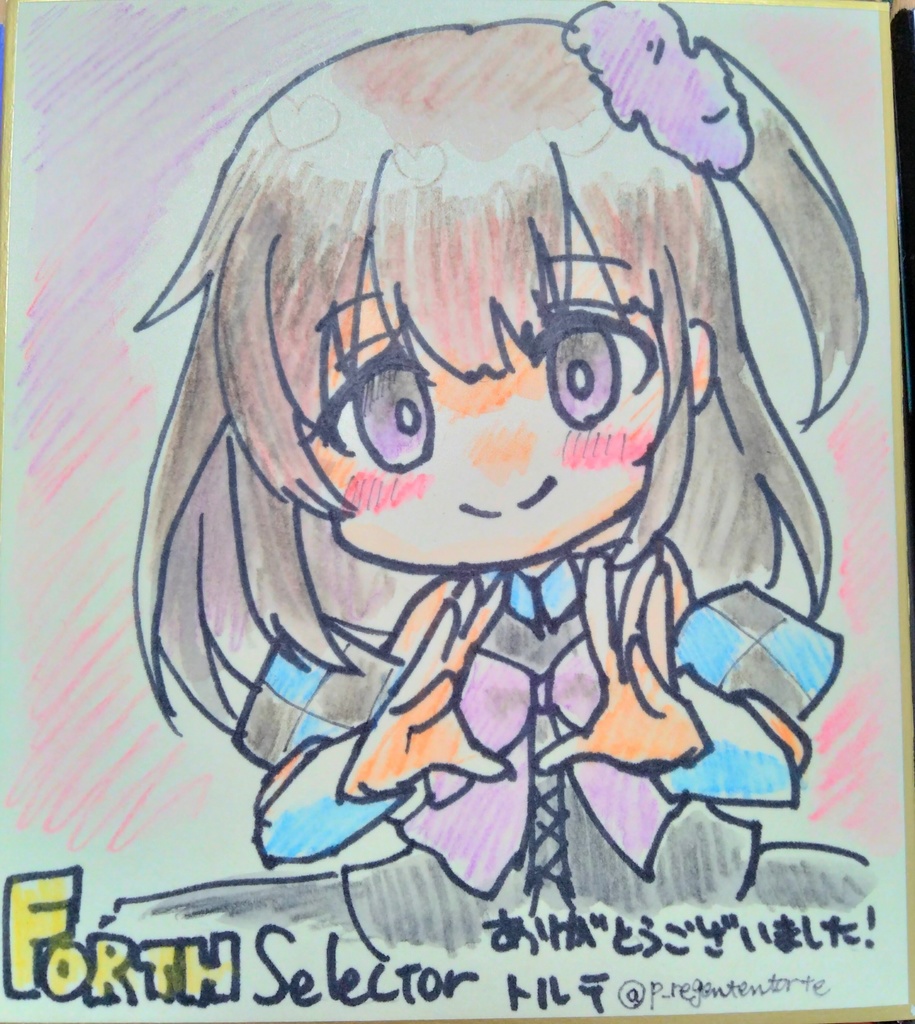 WIXOSS るう子 色紙 FORTH ver.