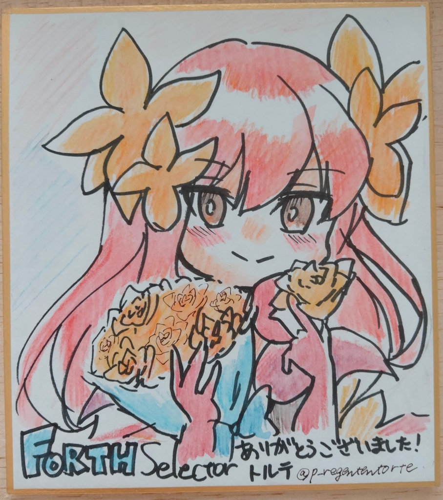 WIXOSS 花代さん 色紙 FORTH ver. その3