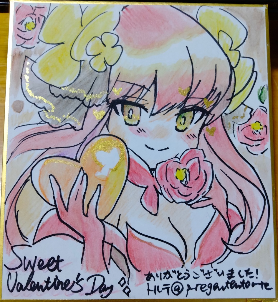 WIXOSS 花代さん 色紙 バレンタイン2025ver.