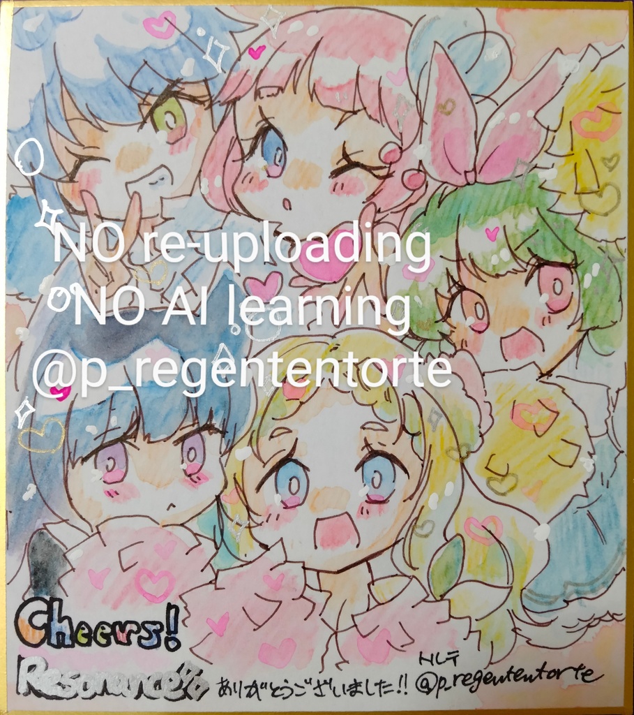 WIXOSS ステアード組 色紙 RESONANCE ver.