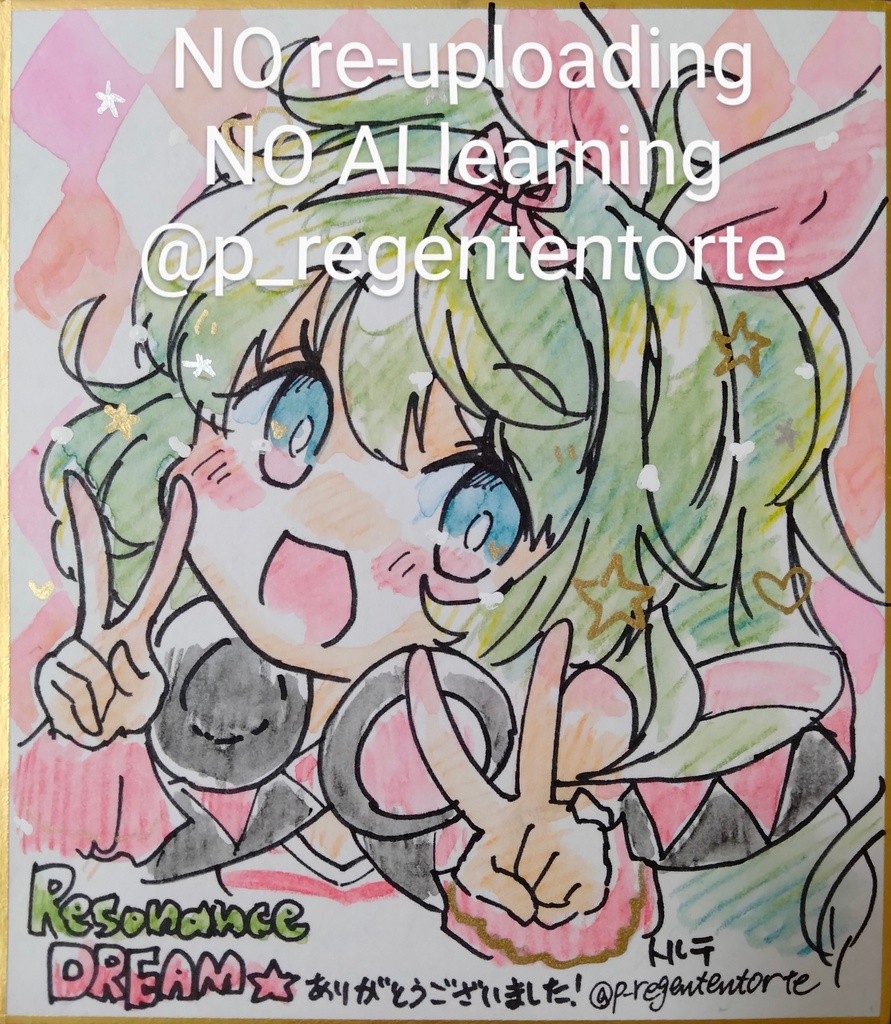 WIXOSS アイヤイ 色紙 RESONANCE MIX ver.