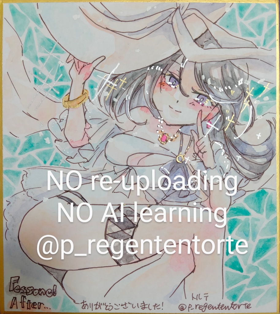 【Engel様オーダー】WIXOSS ユキ 色紙 フェゾーネ ver.