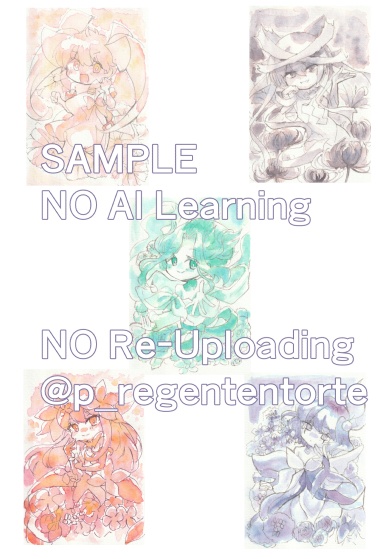 WIXOSS ルリグドローイング 分離色着彩ポストカード