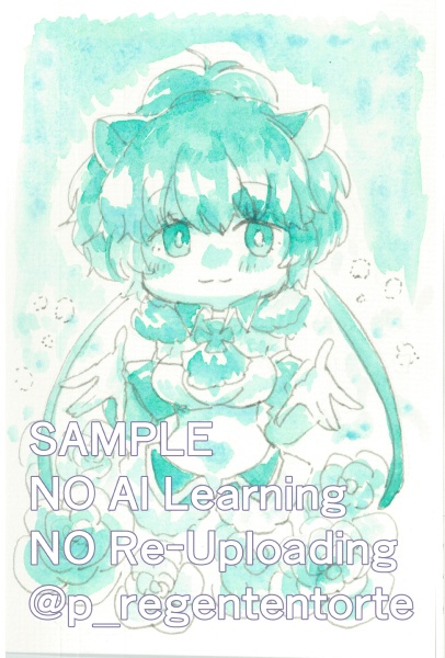 WIXOSS ルリグドローイング 分離色着彩ポストカード