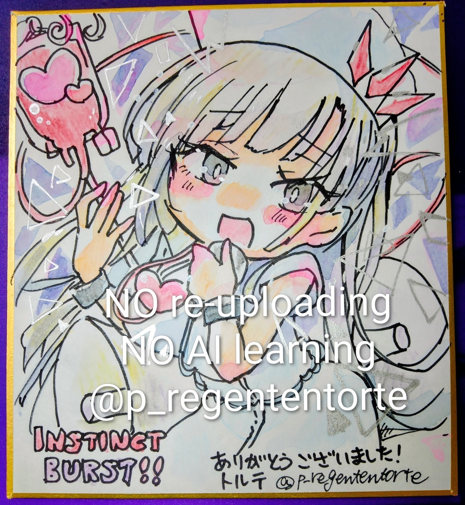 WIXOSS ナナシ 色紙 本能ナースver.