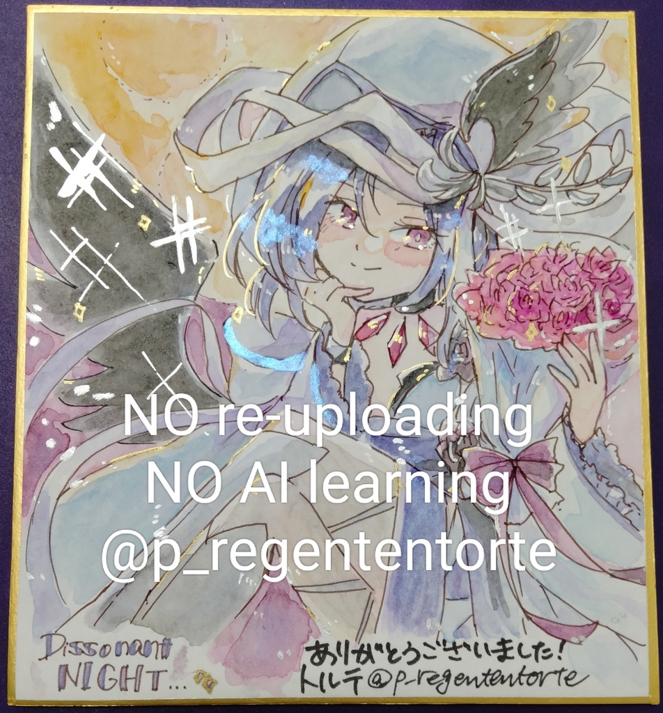 WIXOSS ディソナユキ 色紙  リアルめ頭身ver.