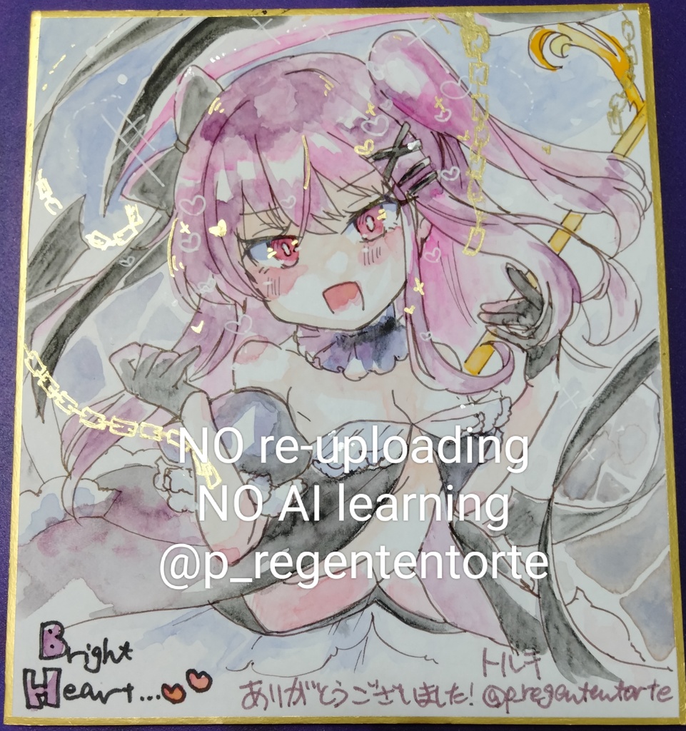 WIXOSS サン♪ 色紙 リアルめ頭身分離色ヘアver.