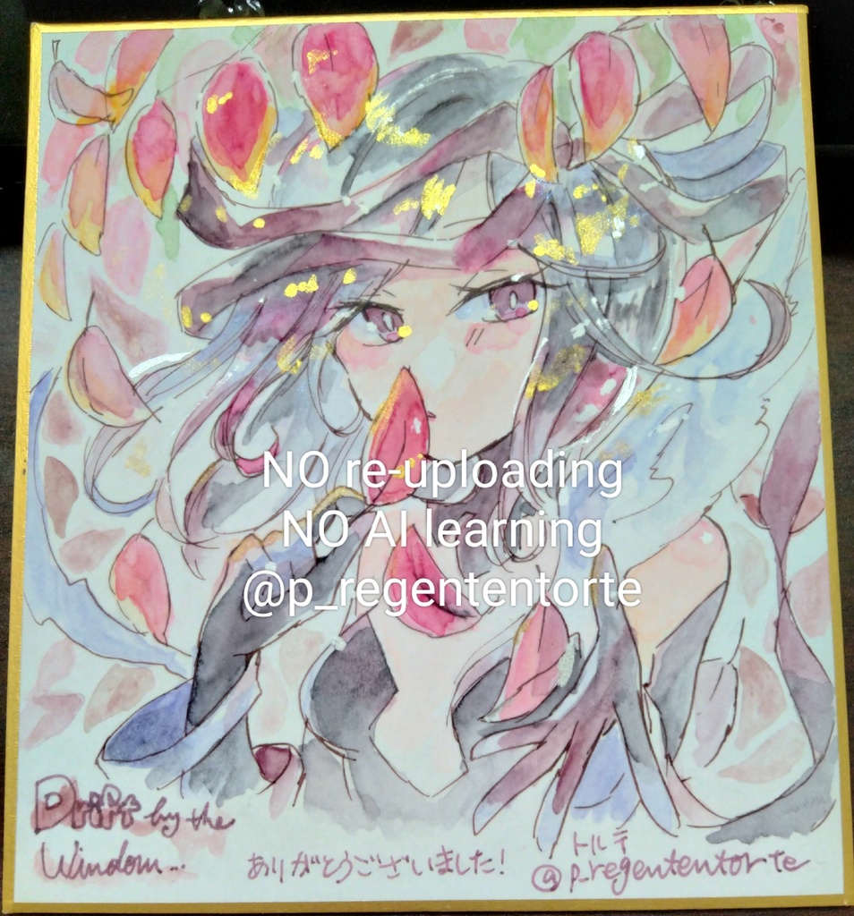 WIXOSS イオナ 色紙 落葉ver.