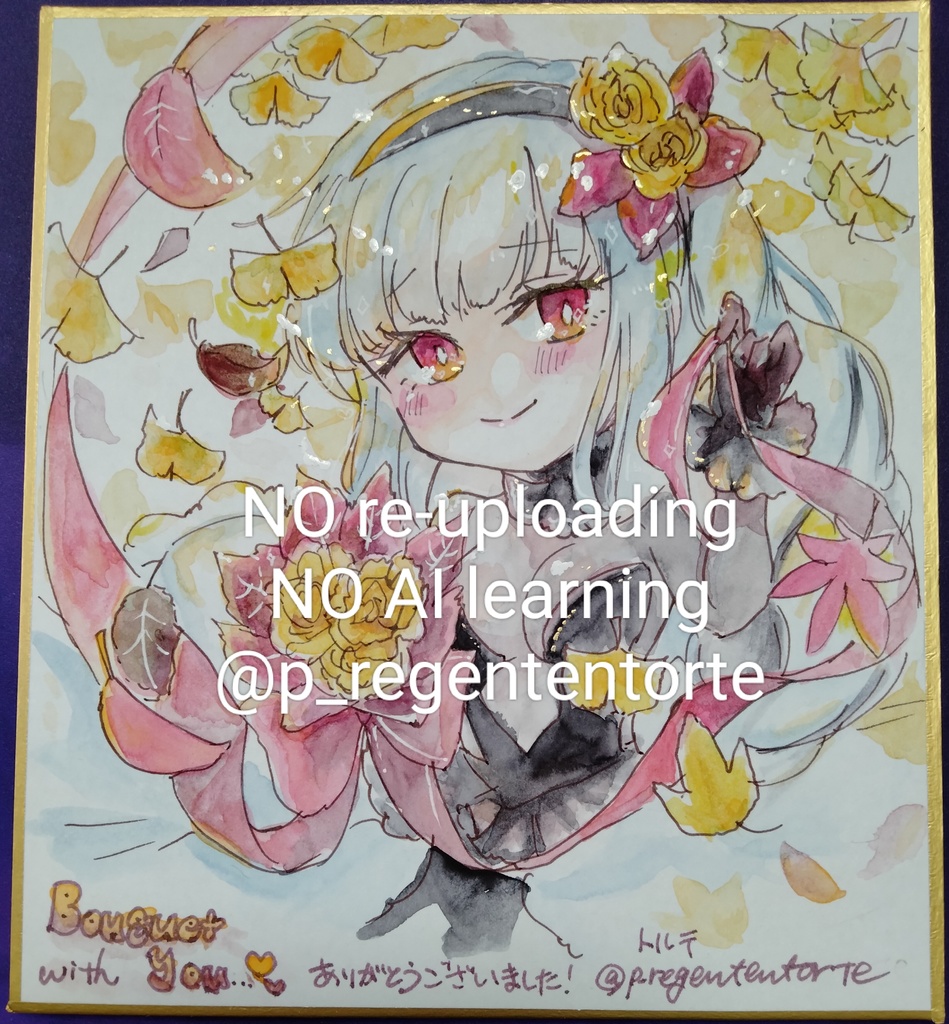 WIXOSS アルフォウ 色紙 イチョウブーケ ver.