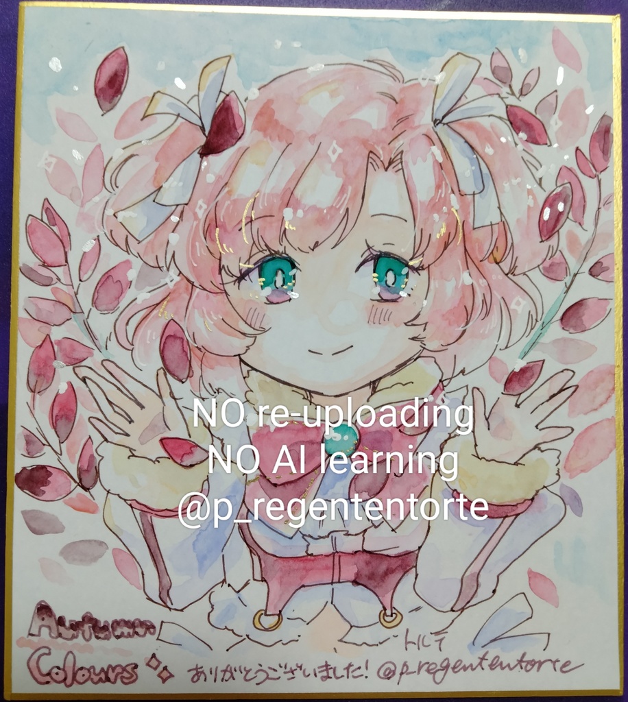 WIXOSS タウィル 色紙  ブルーベリー紅葉ver.