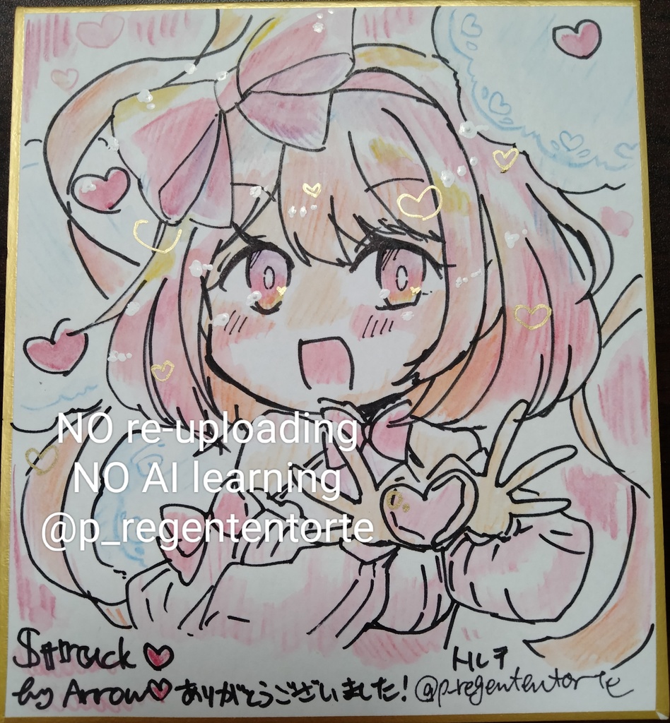 WIXOSS ヒラナ 色紙  ルミナスver.