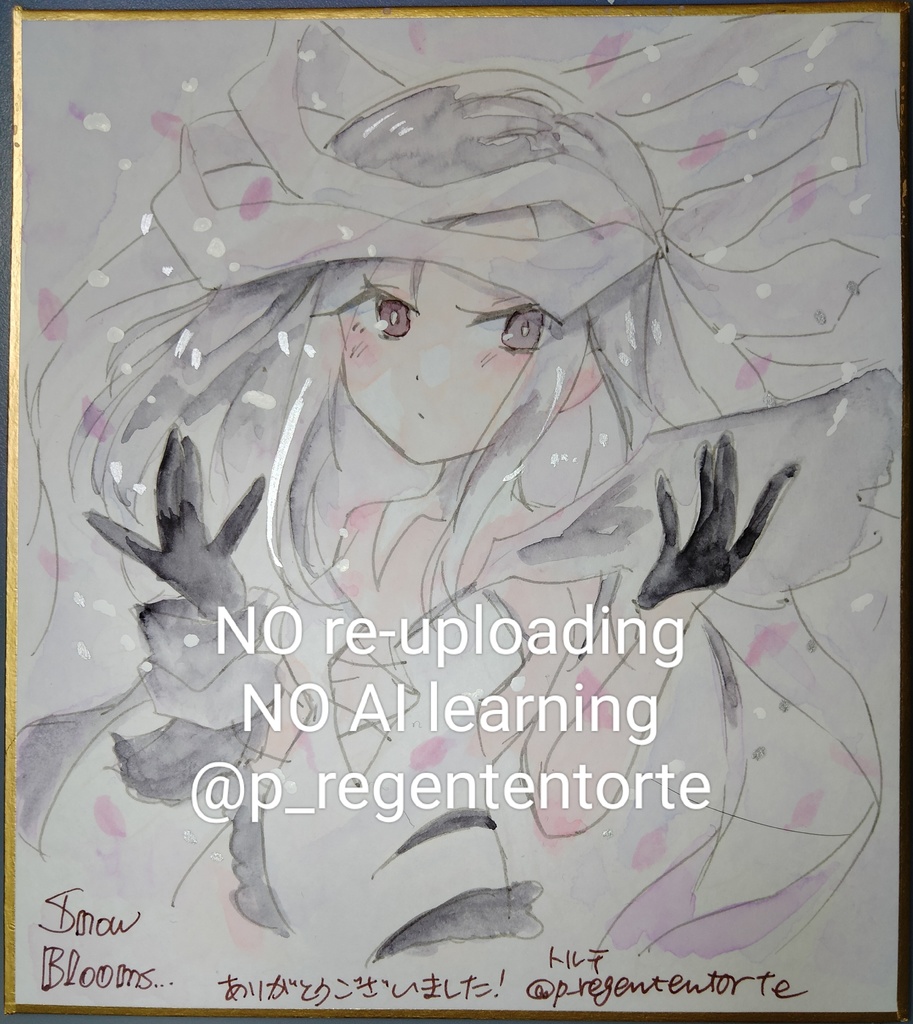 WIXOSS イオナ ユキ 色紙 雪と華ver.