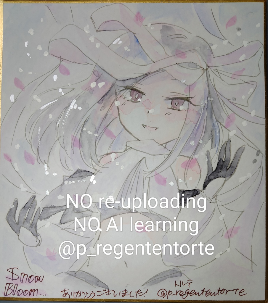 WIXOSS イオナ ユキ 色紙 雪と華ver.