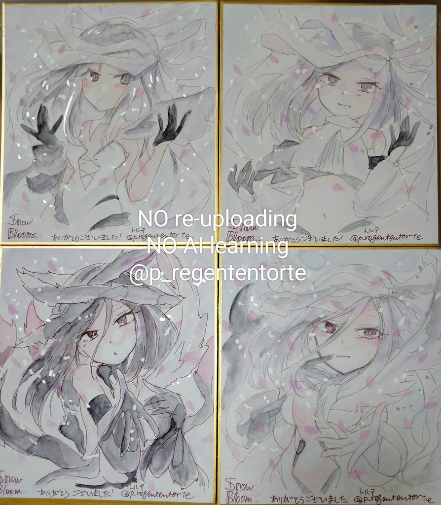 WIXOSS イオナ ユキ 色紙 雪と華ver.