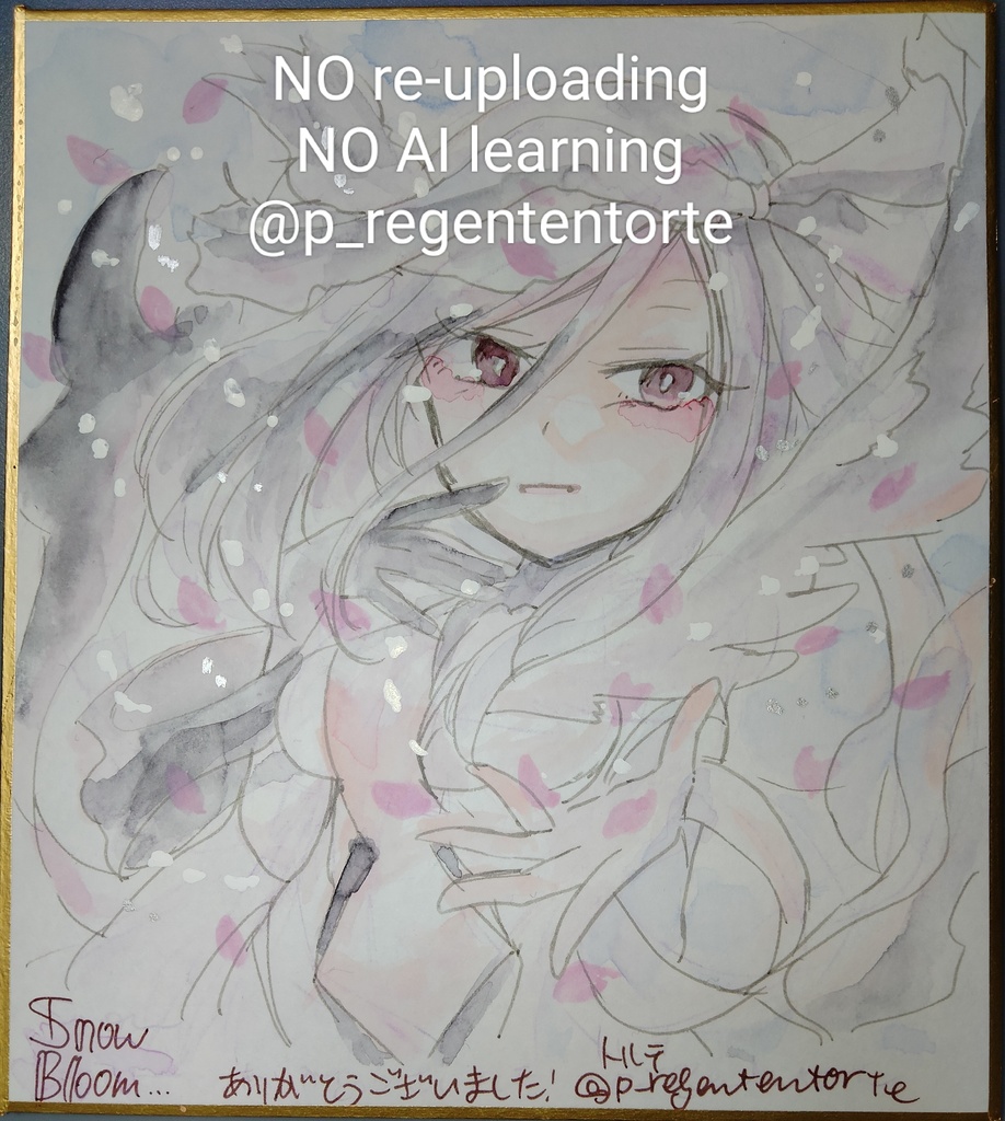 WIXOSS イオナ ユキ 色紙 雪と華ver.