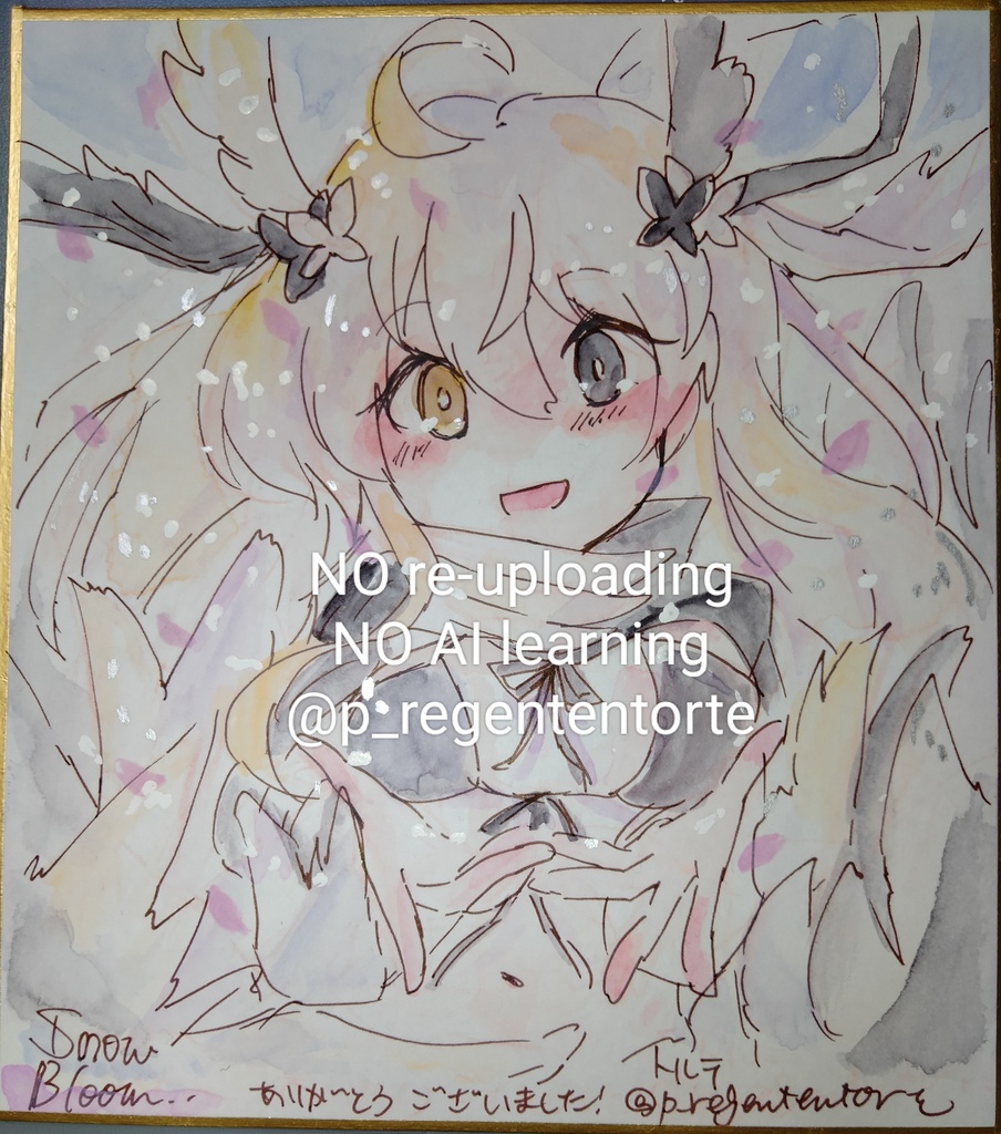 WIXOSS マユ 色紙 雪と華ver.