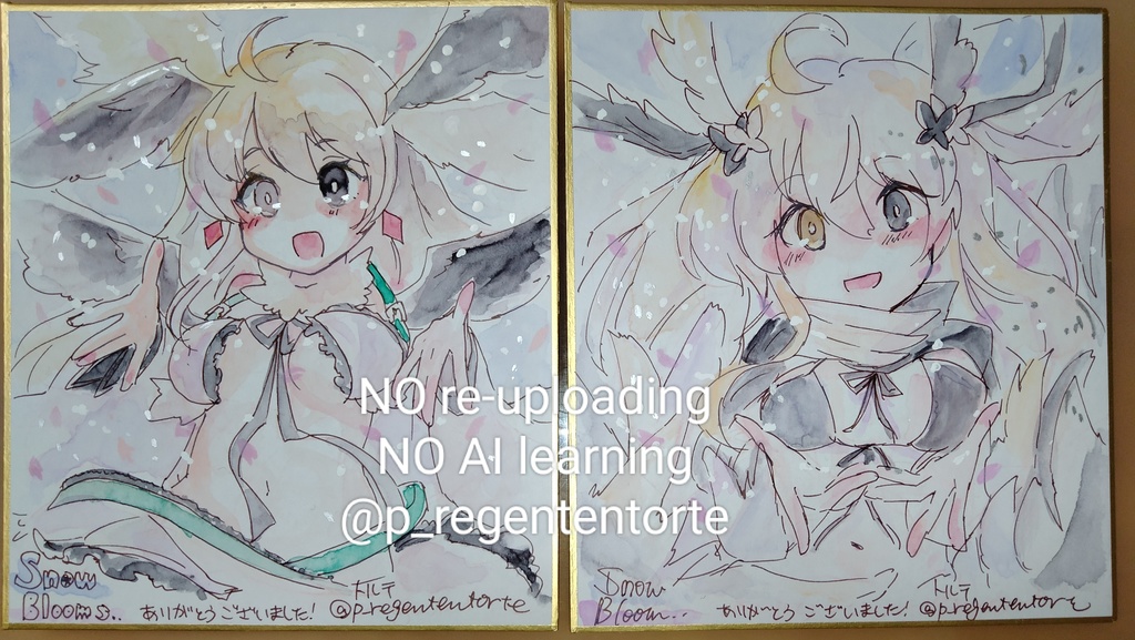 WIXOSS マユ 色紙  雪と華ver.