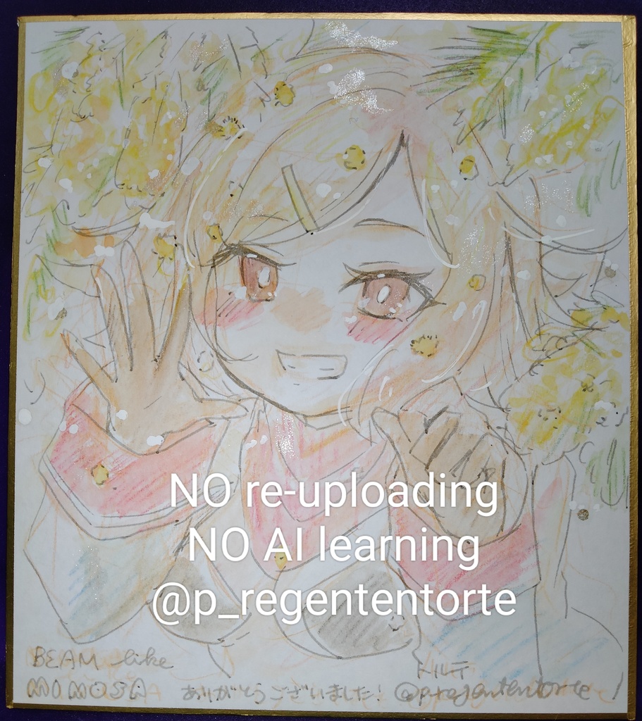 WIXOSS ルリグ(タマ・サシェ・ドーナ)色紙 ミモザ ver.