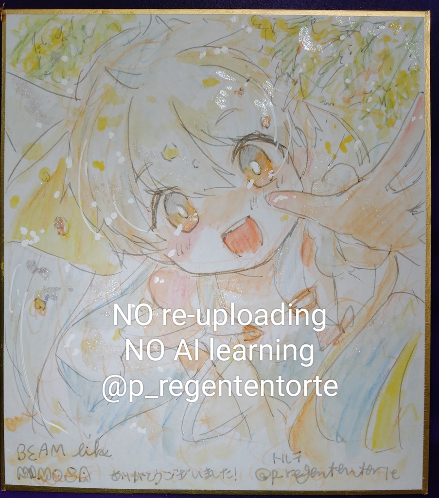 WIXOSS ルリグ(タマ・サシェ・ドーナ)色紙 ミモザ ver.