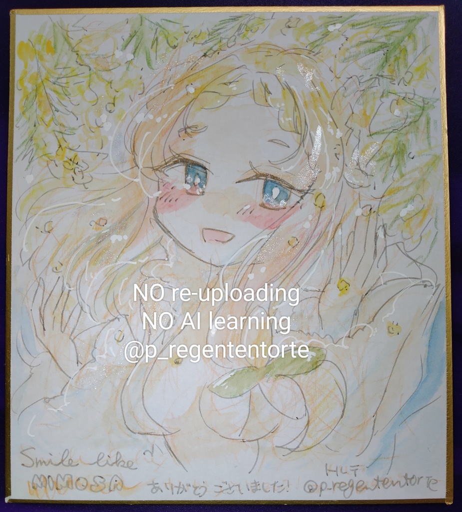 WIXOSS ルリグ(タマ・サシェ・ドーナ)色紙 ミモザ ver.