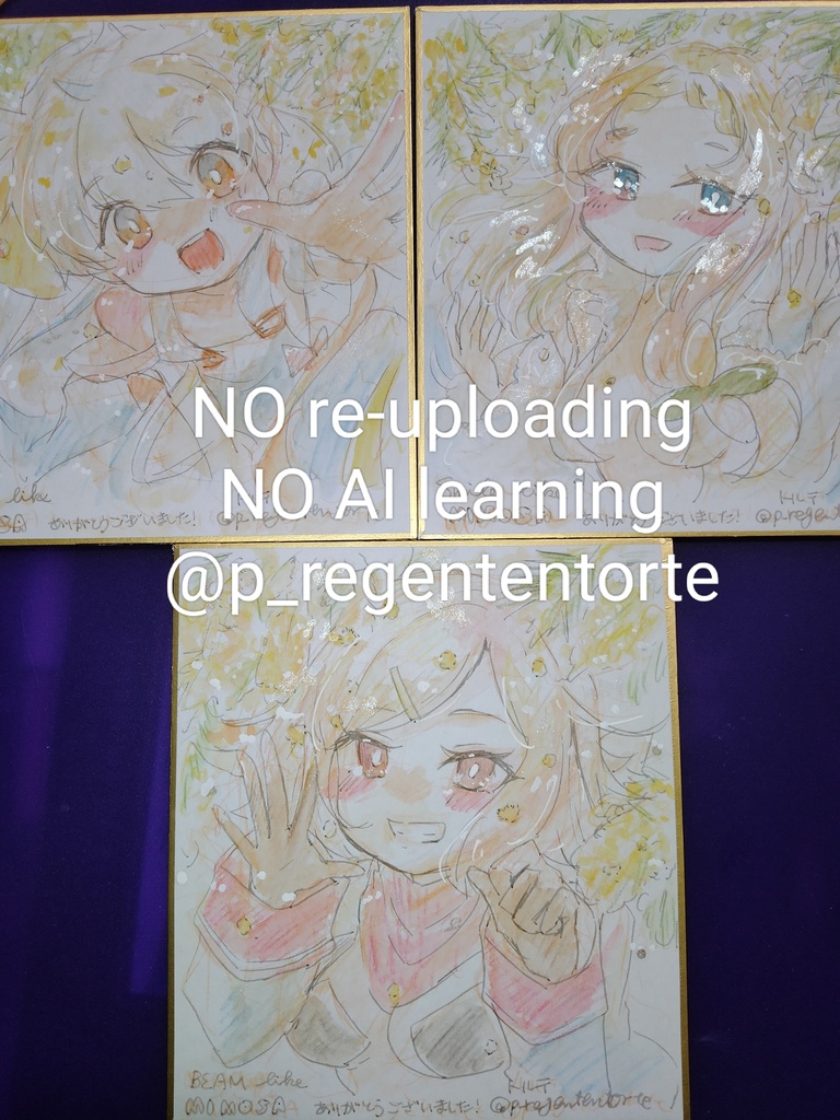 WIXOSS ルリグ（タマ・サシェ・ドーナ）色紙 ミモザ ver.