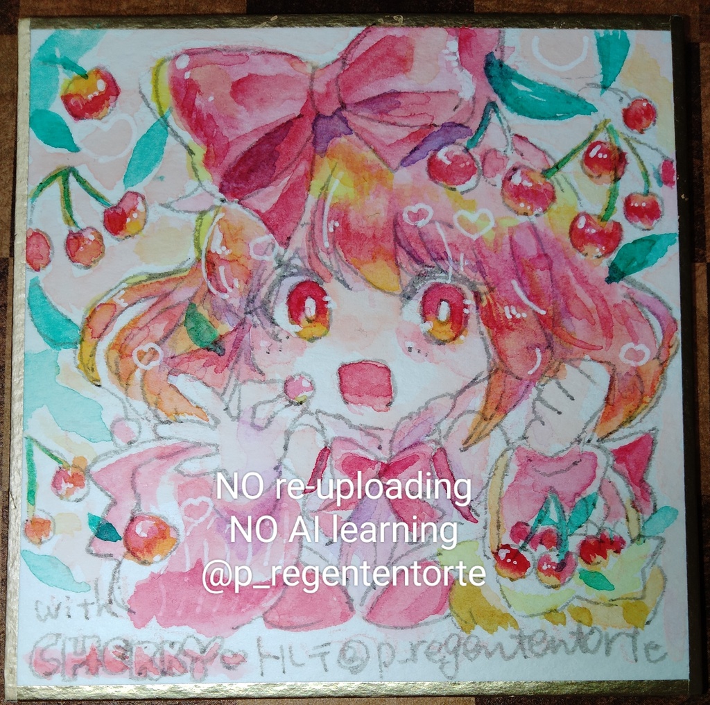 WIXOSS ヒラナ ミニミニ色紙  さくらんぼver.