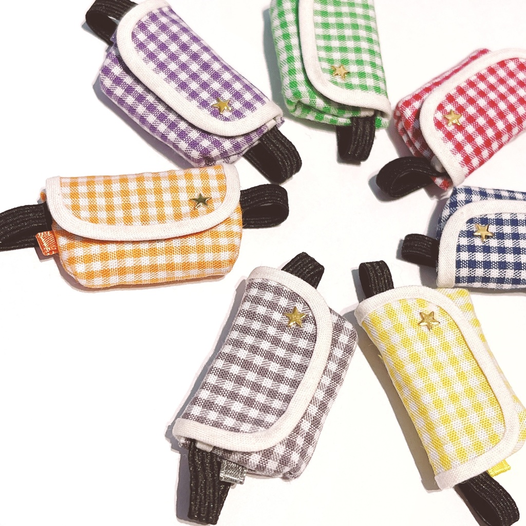 ギンガムボディバッグ