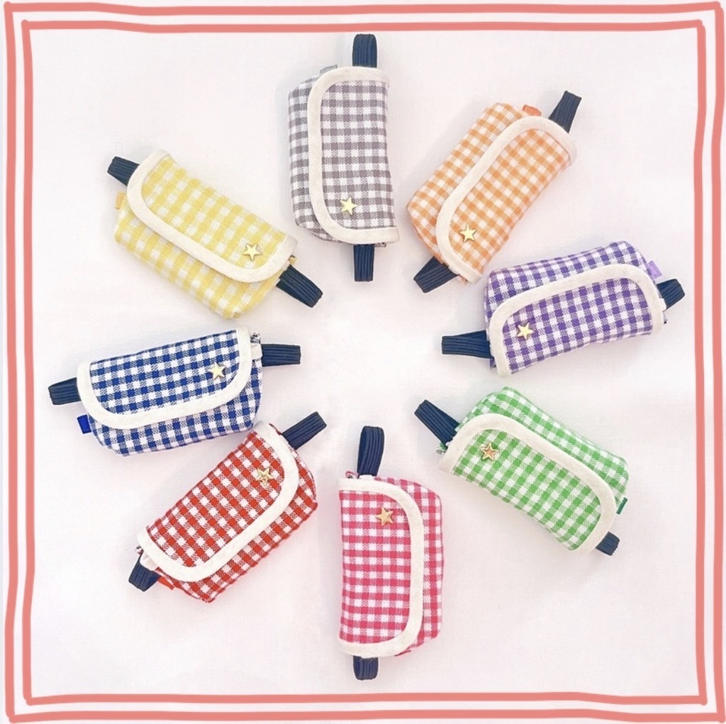 ギンガムボディバッグ