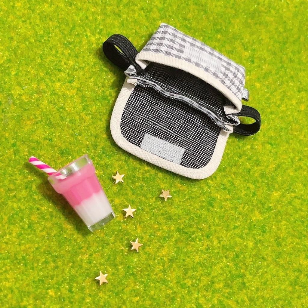 ギンガムボディバッグ