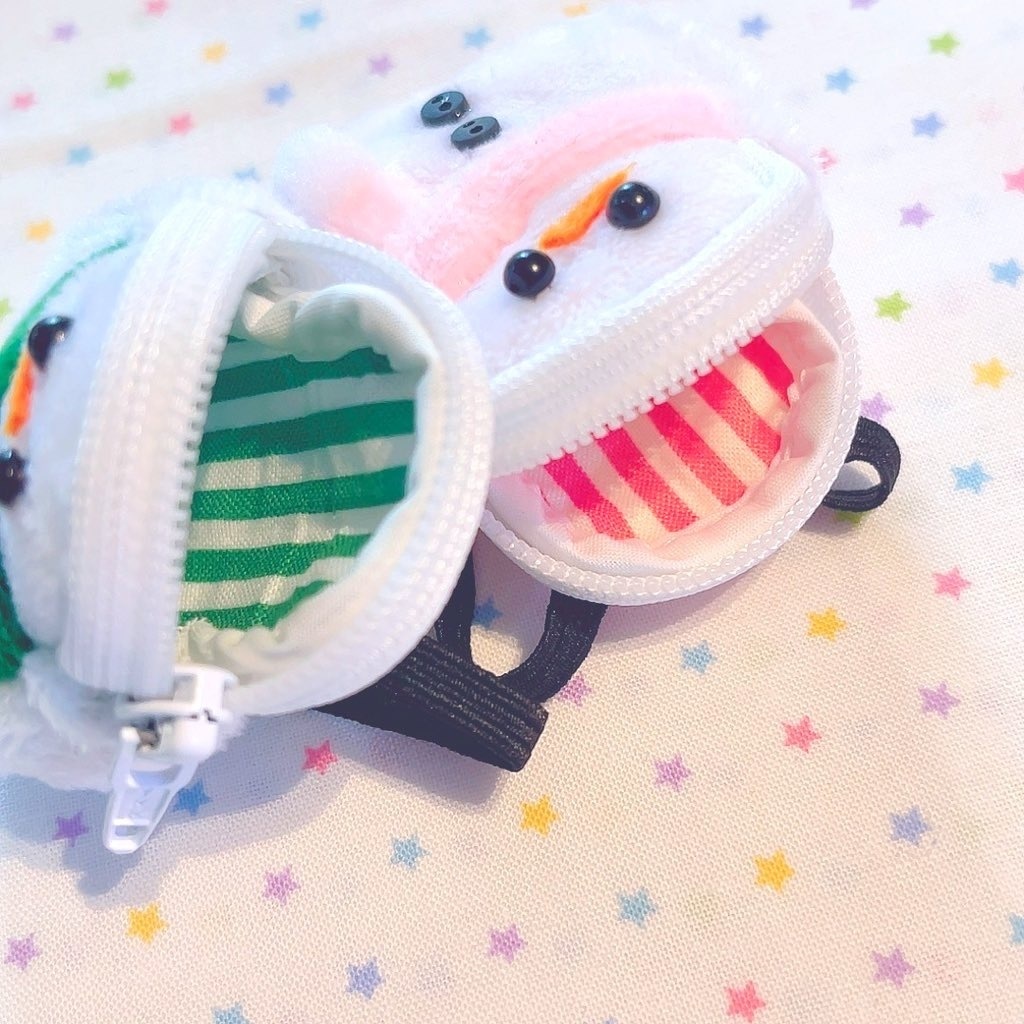 ゆきだるまさんとおでかけリュック☃
