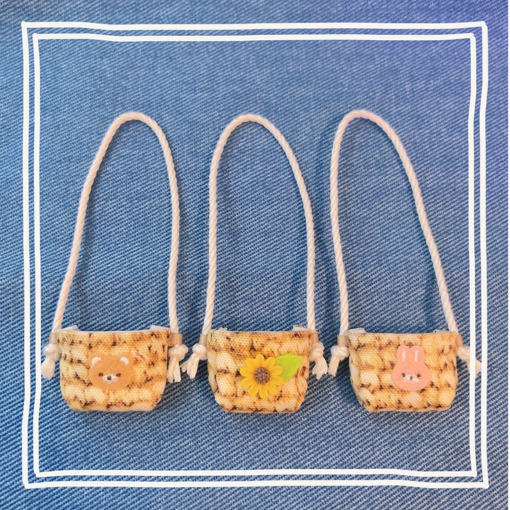 カゴバッグ風ポシェット🌻
