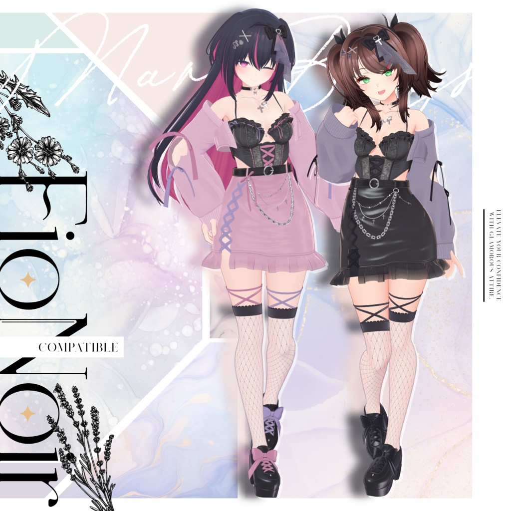 オリジナル3Dモデル「FioNoir」#なっふな堂