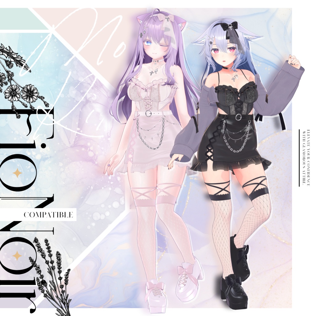 オリジナル3Dモデル「FioNoir」#なっふな堂