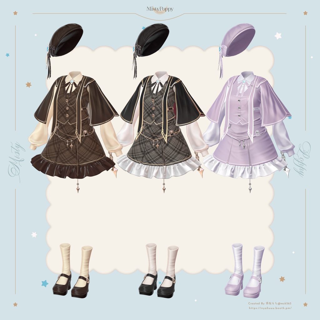 オリジナル3Dモデル「MistyPoppy」#なっふな堂 #MistyPoppy