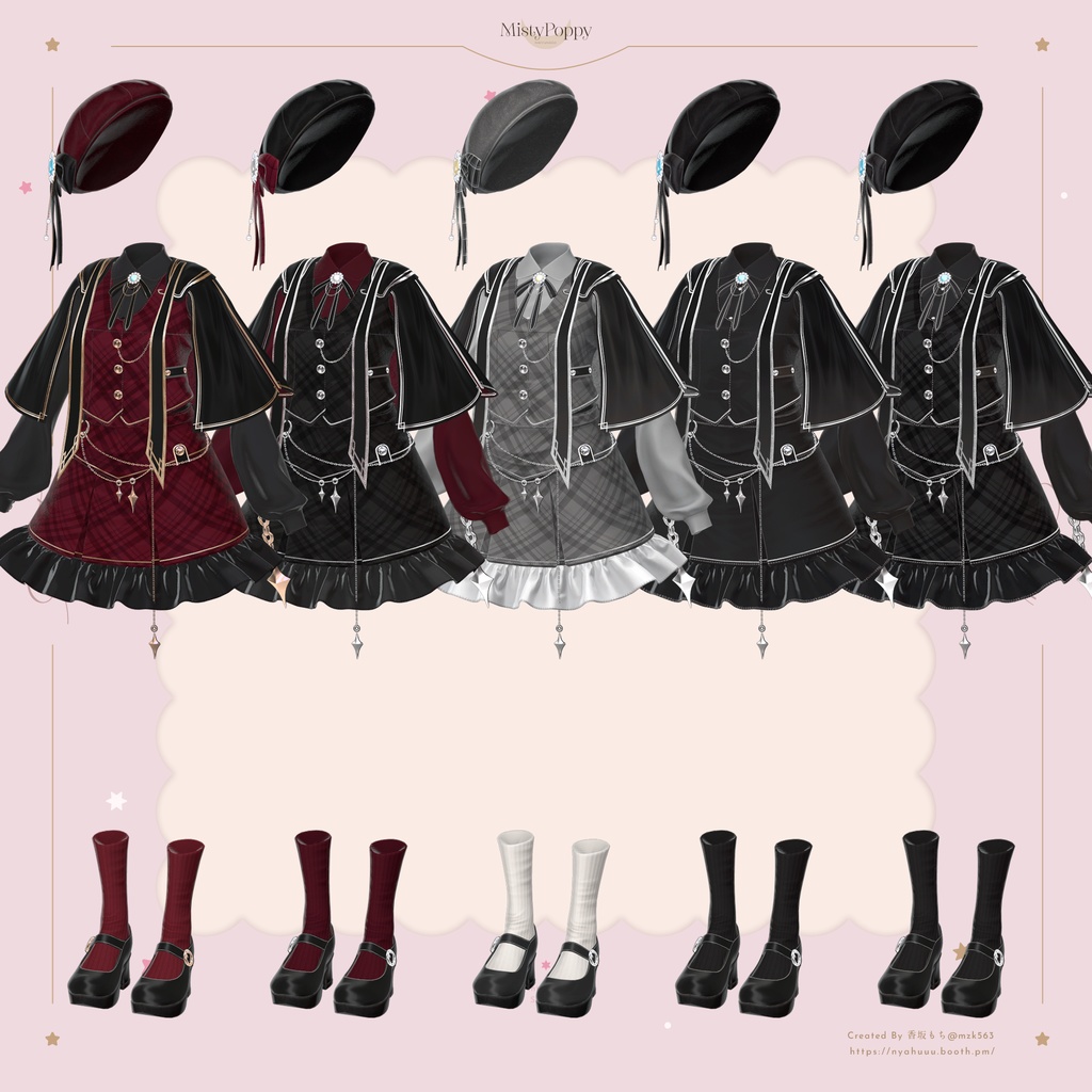 オリジナル3Dモデル「MistyPoppy」#なっふな堂 #MistyPoppy