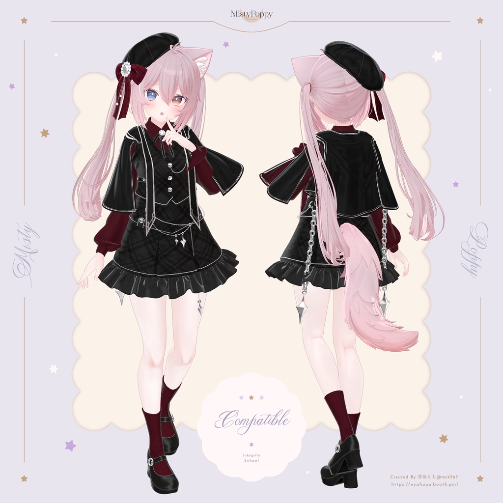 オリジナル3Dモデル「MistyPoppy」#なっふな堂 #MistyPoppy