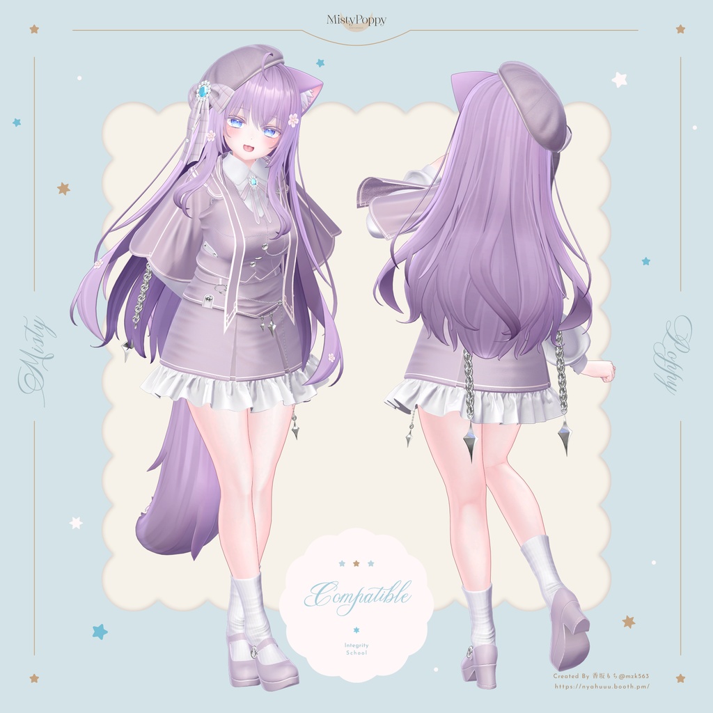 オリジナル3Dモデル「MistyPoppy」#なっふな堂 #MistyPoppy