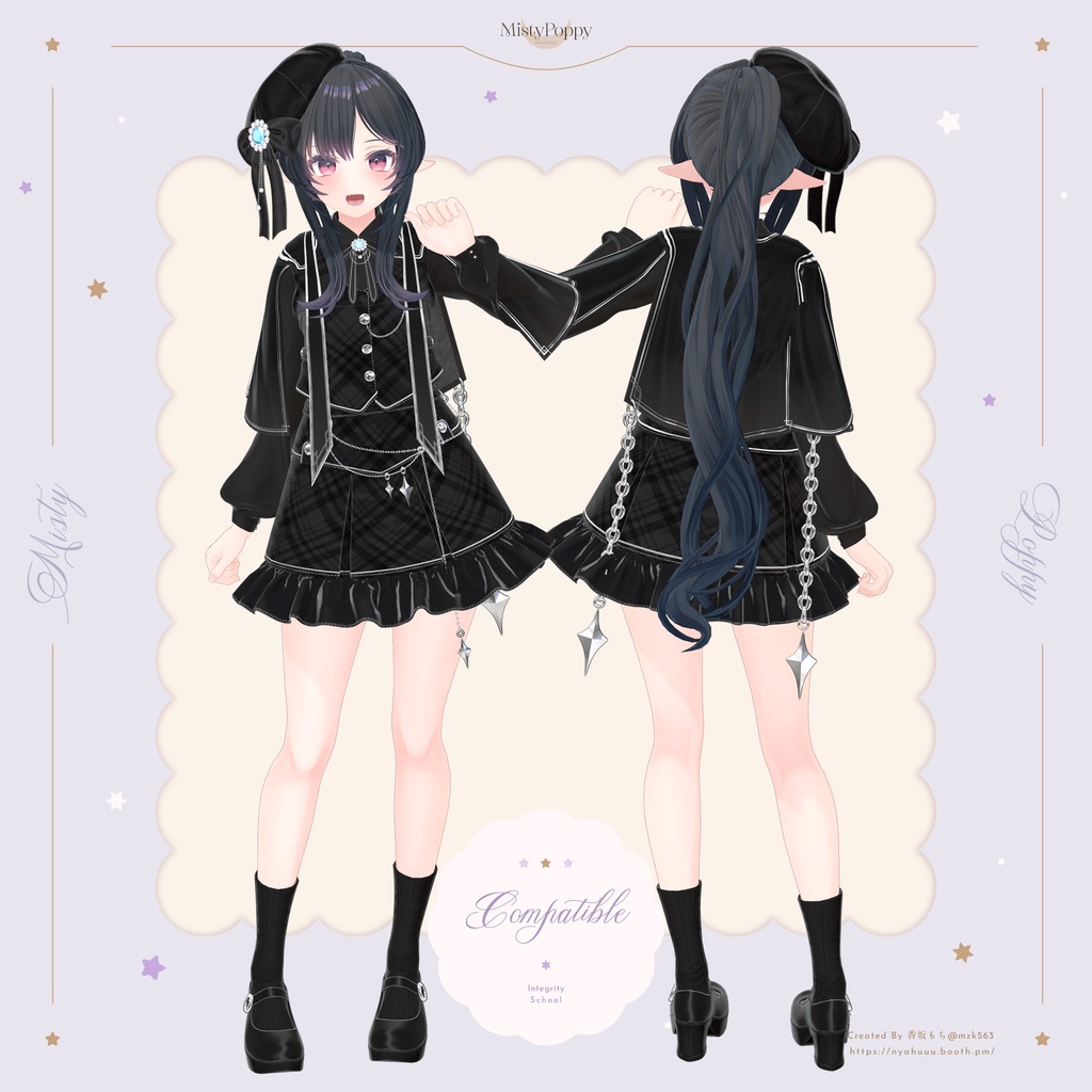 オリジナル3Dモデル「MistyPoppy」#なっふな堂 #MistyPoppy