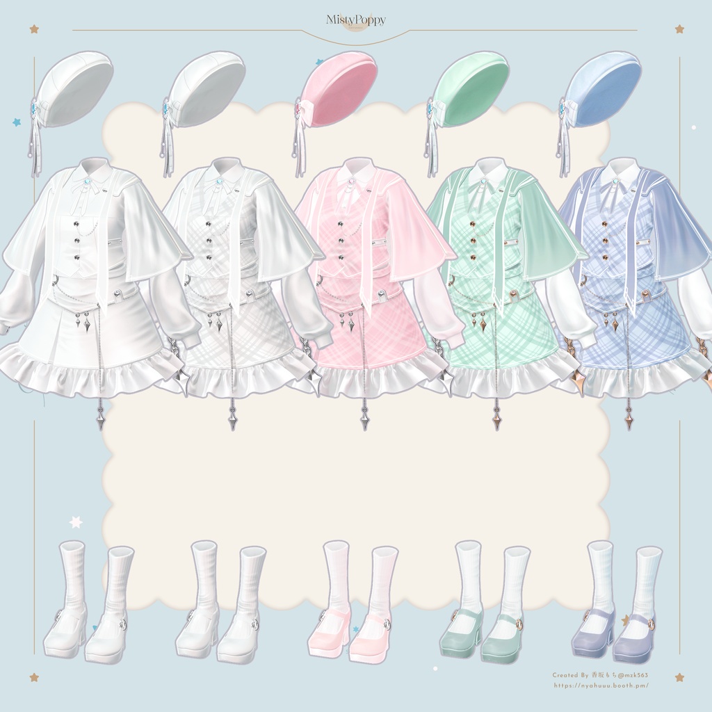 オリジナル3Dモデル「MistyPoppy」#なっふな堂 #MistyPoppy