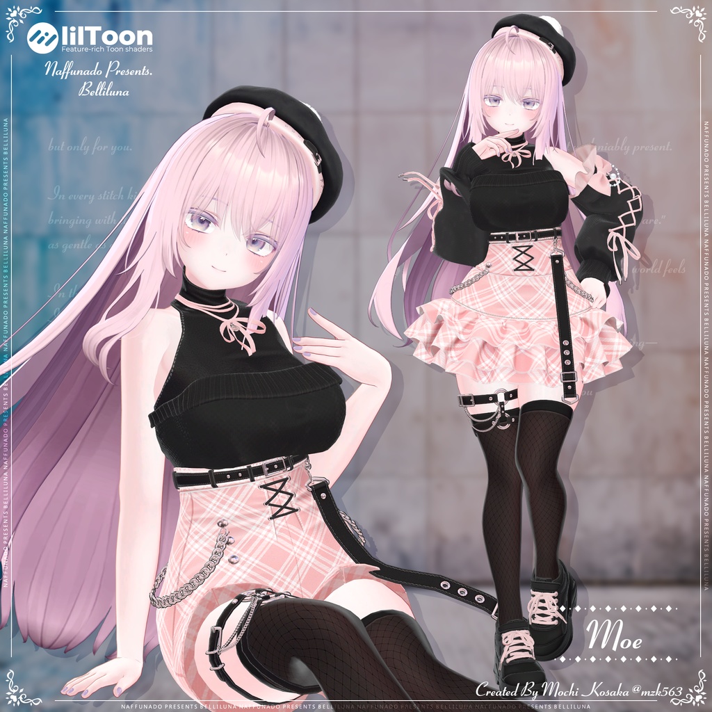 オリジナル3Dモデル「Belliluna-ベリルーナ-」#なっふな堂