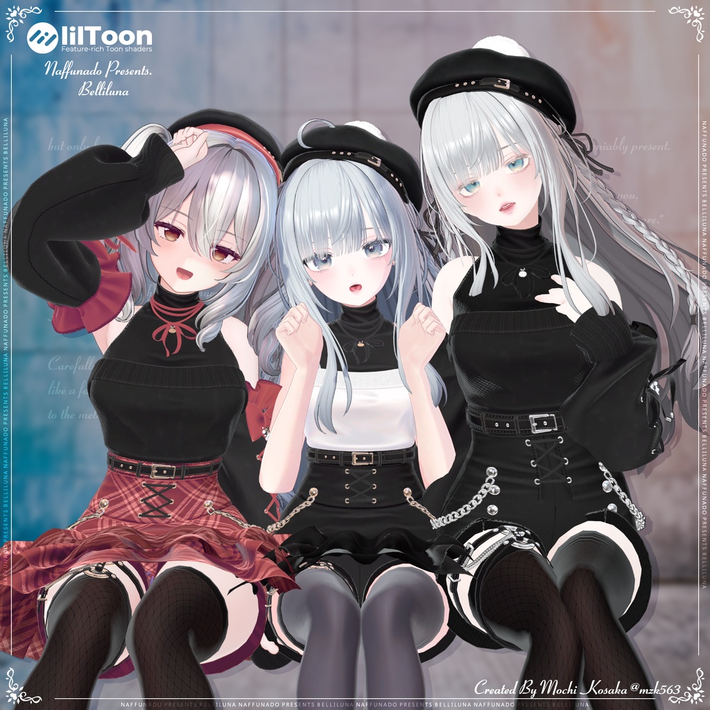 オリジナル3Dモデル「Belliluna-ベリルーナ-」#なっふな堂