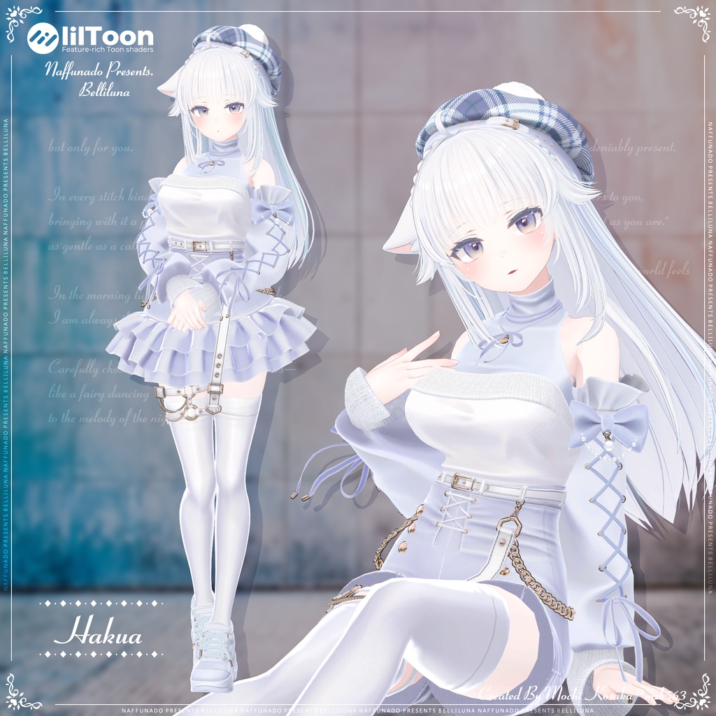 オリジナル3Dモデル「Belliluna-ベリルーナ-」#なっふな堂