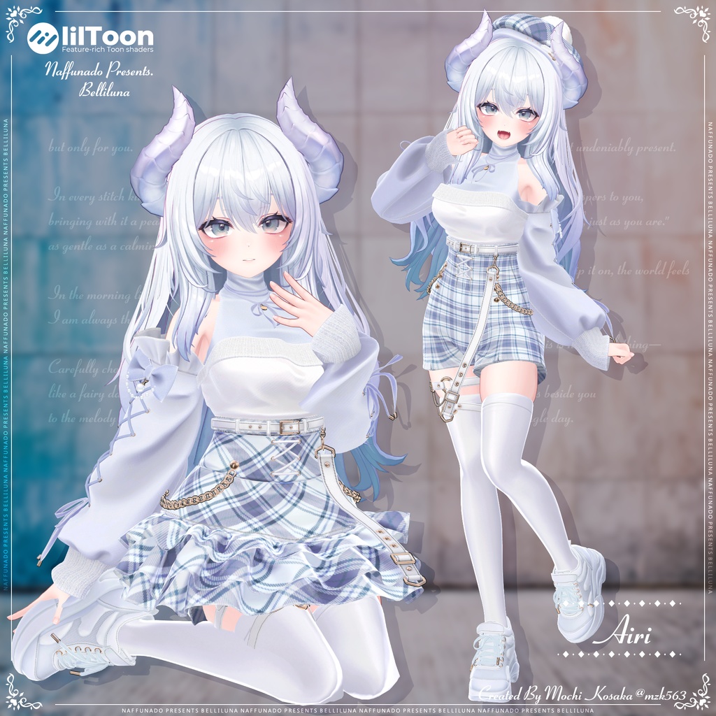 オリジナル3Dモデル「Belliluna-ベリルーナ-」#なっふな堂