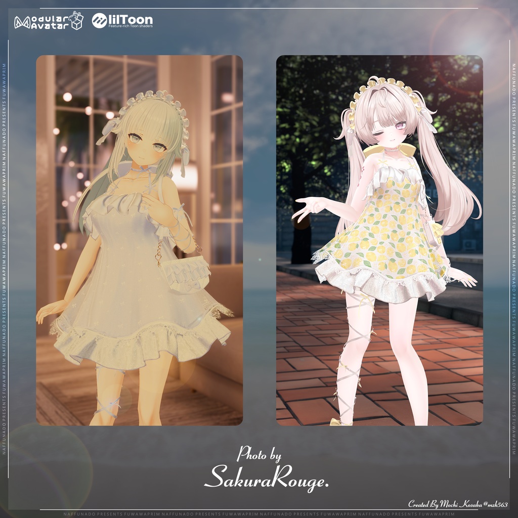 オリジナル3Dモデル「FuwawaPrim-ふわわぷりむ-」#なっふな堂