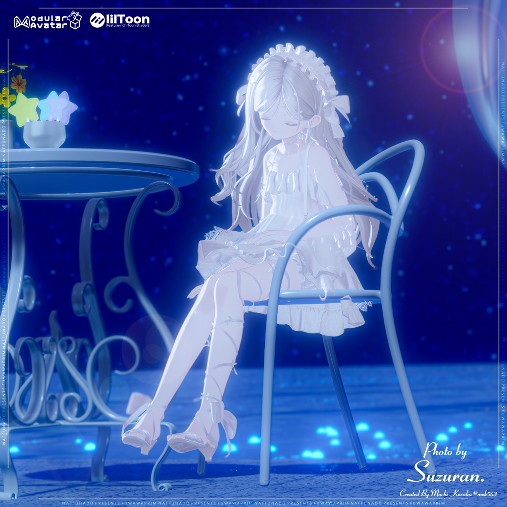 オリジナル3Dモデル「FuwawaPrim-ふわわぷりむ-」#なっふな堂